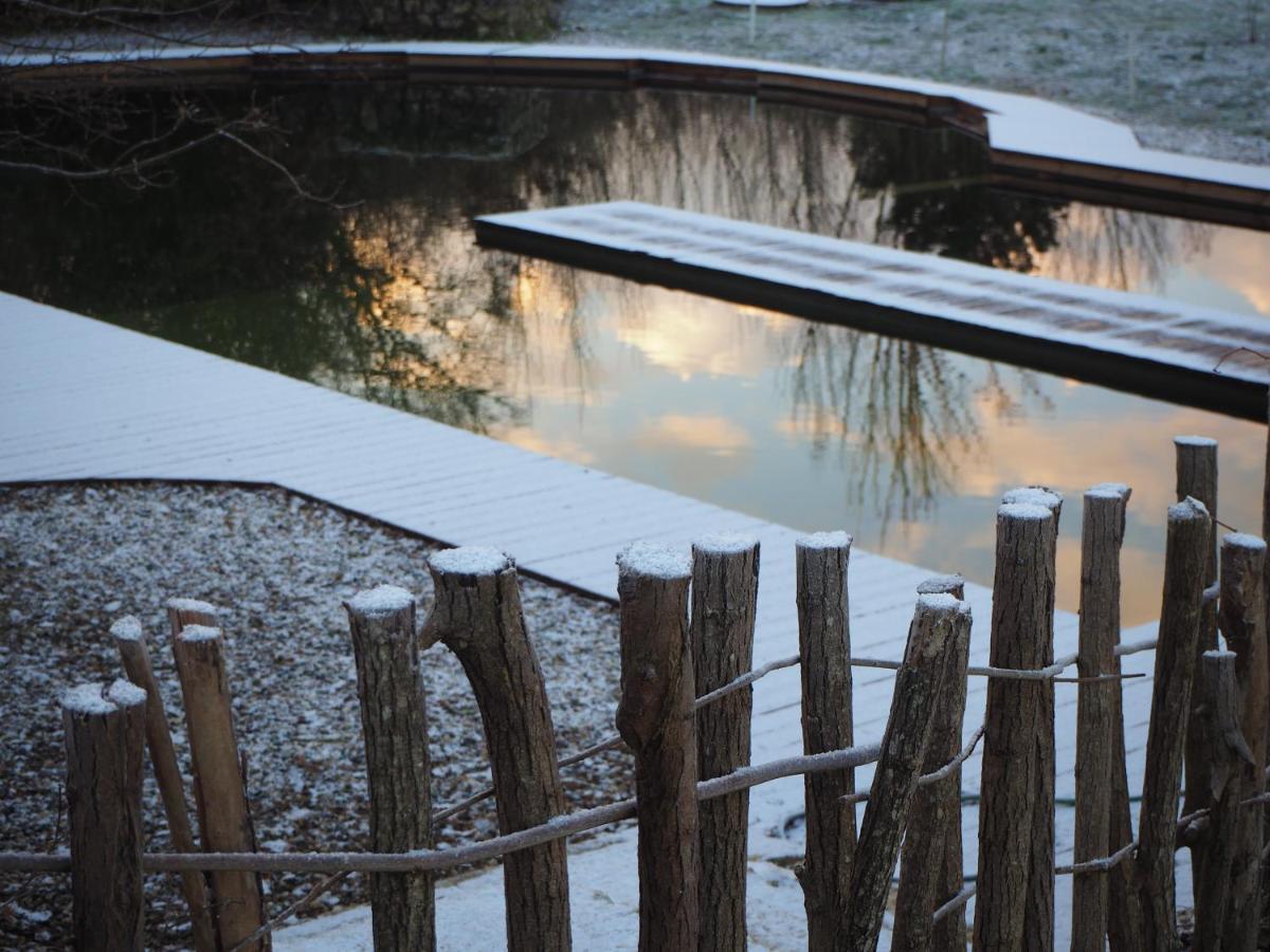 Maison Terre Les Cabanes De Fallot - Sauna Bain-Froid Piscine Naturelle L'isle-Bouzon 외부 사진