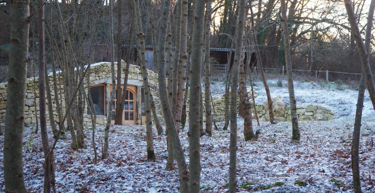 Maison Terre Les Cabanes De Fallot - Sauna Bain-Froid Piscine Naturelle L'isle-Bouzon 외부 사진