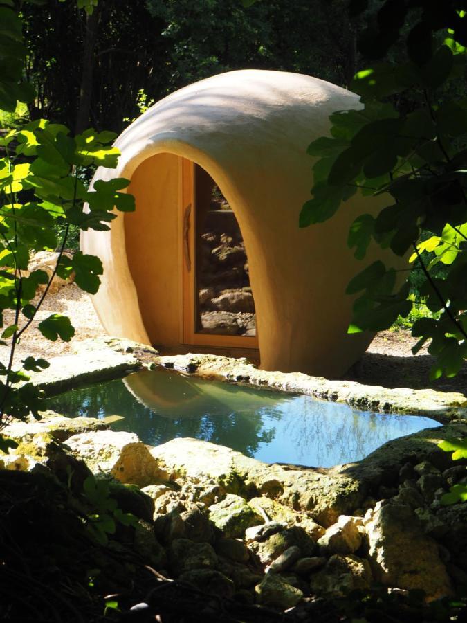 Maison Terre Les Cabanes De Fallot - Sauna Bain-Froid Piscine Naturelle L'isle-Bouzon 외부 사진